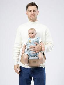 Baby Waist Stool, Lightweight 4-Season Front Carry Wrap, Baby Carrier Backpack