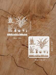 3 件大型野花模板，7.9 英寸 X 15.8 英寸可重复使用春季花卉和田野植物绘画模板，适用于墙壁、地板、花园、木材、帆布、织物、家具 - 可水洗，是送给家庭的理想礼物，花园模板野花设计可重复使用模板，返校，学校用品