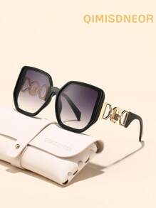 1pc TR Frame TAC Lens Oval Luxury Elegant Sophisticated High-Quality Brand Design Women's Fashion Fashion Glasses, Suitable For Driving, Shopping, Outdoor Activities, Summer Tropical Beach Vacation Accessories, Ideal Gift Choice