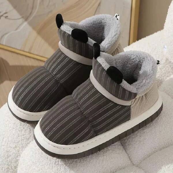 Pantufa Infantil Cano Alto Botinha Inverno Frio Antiderrapante