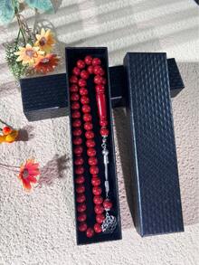 礼盒装 45 颗亚克力念珠 Tasbih/Misbaha 祈祷珠，糖果色 - 彩色 - 查看 8