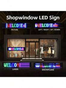 1pc Flexible LED Display Screen Devil Eye Light, Automotive Flexible LED Display LED Sign, Suitable For Car, Truck, Festival, Home Decor. Multiple Sizes Available