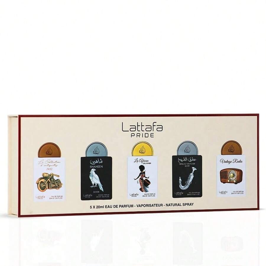 Lattafa Pride Eau De Parfum Gift Set Collection No.5 (5 X 20ml) | Experience The Art Of Timeless Fragrance (Gift Set) - Hoa - Xem 1