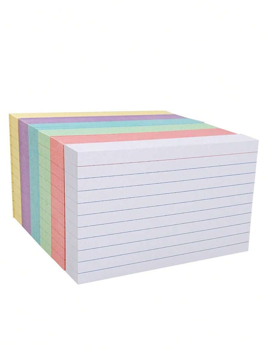 200pcs Lined Memo Pads, 3x5 Index Cards, 200pcs Gridded Refill, White Lined Note Cards, 3 X 5 Flashcards, For Learning, Note-Taking And To-Do Lists