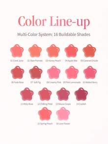 Dasique 玻璃光泽唇彩高光光泽不粘腻保湿补水唇彩 Y2K Fancy Women Rose Girl Party Travel Everyday Best Color Charm Vibe 节日必备，女性化妆礼物圣诞礼物 Rose Girl Best Color Charm Vibe 返校 - #16 Love Flower - 查看 9