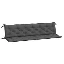 Larryhot Cojines de banco de jardín 2 uds antracita 200x50x7 cm, hermoso y práctico, estilo decorativo. - Gris Oscuro - Ver 2