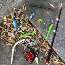 FTK Fishing Rod And Reel Combo, Fishing Rod, Telescopic Fishing Rod Kit With Spinning Reel, Telescopic Fishing Rod With Carrying Bag, Suitable For Freshwater And Saltwater - Perfect For Both Beginners And Professional Anglers! - Multicolor - View 8