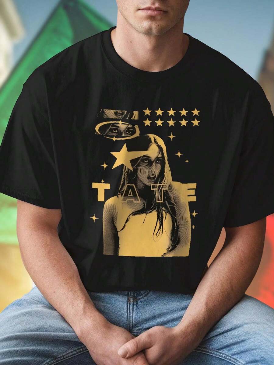 TATE Maglietta Uomo Moda Estiva Cotone Manica Corta Casual Elegante Traspirante Offerta Speciale Sconto Limitato Acquista Subito