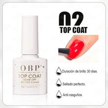 OBP C & G Kit Gel Top Coat Y Base Coat Para Uñas 7.5ml - transparente - Ver 3