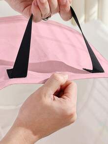 1 pieza Cesta de almacenamiento redonda plegable de gran capacidad con asa, estampado de poni de dibujos animados, cesta de almacenamiento multiusos para guardería, pañales de bebé, ropa, juguetes y accesorios