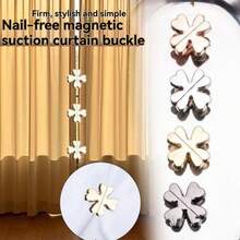 1/2 对四叶草窗帘夹，可拆卸遮光窗帘按扣 - 彩色 - 查看 1