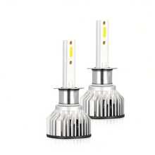 2 件 45000LM H1 H4 H7 H11 H13 超亮 LED 灯泡 9005 HB3 9006 HB4 进口 DOB 芯片汽车 LED 远近光雾灯车头灯汽车大灯，不含电池 - 銀色 - 查看 15