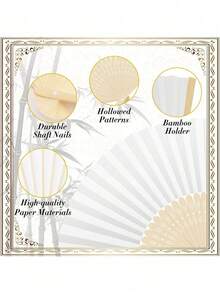 1/3/15/30pcs/Set, Pink Wood Folding Fan With Gift Bag Thank You Card Set, Thank You Cards, Bridal Bamboo Handheld Folding Fan, Single Party Wedding Bride Shower Decorations, Bridesmaid Bamboo Handheld Folding Fans, Single Party Photo Props,Bridesmaids Gifts And Wedding Decorations, Perfect Wedding Gifts, Wedding Decoration, Very Suitable For Parties And Events, Perfect Summer Accessories, Women's Folding Fan