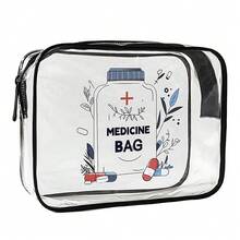 1/2pcs High Quality PVC Zipper Waterproof Toiletry Bag, Large Capacity Lightweight Travel Organizer, Easy To Wipe Clean Cosmetic Bag With Fade-Resistant Design, Approved For Daily Use And Travel, Toiletry Travel Bag, Baby Storage - Multicolor - View 15
