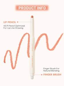 Rom&Nd Lip Liner Pencil For Shaping And Defining Lips, Creates 3D Lip Contour, Smudge-Resistant, Korean Makeup Style For Women - 06 UNDER CHILI - View 4