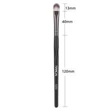 RANCAI 1pc Concave Series Eye Shadow Brush - Round Flat Type, Extra Flat Round Brush Eyebrow Concealer Brush,Concealer Brushs,Flat Makeup Brush,Black,Foundation Brush,Concealer Brush,Blush Brush,Contour Brush,Blush Brush,Bronzer Brush,Powder Brush,Foundation Brush,Blush Brush - Black - View 4