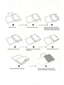 三件套时尚仿书装饰摆件,豪华装饰书,客厅装饰假书(带收纳功能),咖啡桌装饰书,现代装饰书,可堆叠展示书,教育用品(含绳),生日和毕业最佳礼物 - 彩色 - 查看 7