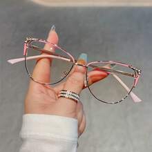 1pc Fashion Glasses - Unisex, Suitable For Daily Wear And Photography, Ideal Gift Choice, Decorative Eyewear - Rose Pink - 查看 1