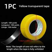 3PCS/1PC 4.8cm/1.89 Inches Wide Packaging Tape, Yellowish-White Transparent Packaging Tape, Brown Packaging Tape, Suitable For Light And Heavy Packaging. The Width Of The Tape Roll Is 4.8cm/1.89 Inches, And The Length Is 60 Meters /60 Yards And 100 Meters/Yards. There Are Multiple Specifications To Choose From.