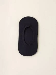 10 Pairs Of Children's Summer Thin Mesh Breathable Pure Black Low-Cut Invisible Boat Socks With Non-Slip Heels, Perfect For Everyday Wear. - Black - View 4