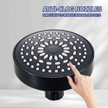 Cabezal de ducha de alta presión - Cabezal de ducha de lujo poderoso con flujo de agua fuerte y boquillas de silicona pequeñas - Ajuste universal para duchas de alta y baja presión de agua - Multicolor - Ver 4