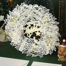 1 套 3D 圣诞贺卡、圣诞礼品卡、送给她的节日礼物、浪漫色彩、装饰卡片、家居装饰、包含圣诞树、乡村元素、可折叠装饰祝福和感恩卡、桌面装饰