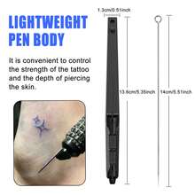 Neebol Hand Poke Tattoo Kit DIY Stick And Poke Tattoo Pen Set With Needles And Ink For Beginners - Black - View 5