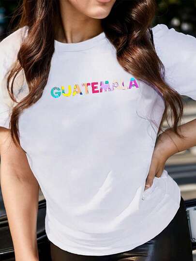 Authentic Guatemalan Inspired Relaxed Fit Women's Comfort T-Shirt - Soft Breathable Fabric, Vibrant Colors, Unique Cultural Design - Perfect For Casual Daily Wear