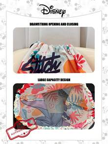 Disney Túi du lịch gấp gọn chính thức 1 chiếc Túi đeo vai họa tiết khâu Túi mua sắm dung tích lớn nhẹ Ba lô có dây rút họa tiết khâu Túi đựng đồ lý tưởng cho nam giới/học sinh Sử dụng hàng ngày, đi chơi, mua sắm & trở lại trường! - Màu xanh lam - Xem 11
