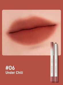 Rom&Nd Lip Liner Pencil For Shaping And Defining Lips, Creates 3D Lip Contour, Smudge-Resistant, Korean Makeup Style For Women - 06 UNDER CHILI - View 1