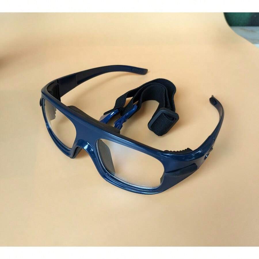 2025 Sports Protective Goggles, Impact-Resistant Basketball And Football Eyewear With Adjustable Frame And Replaceable Head Strap - F388 Sapphire blue black rubber - View 1