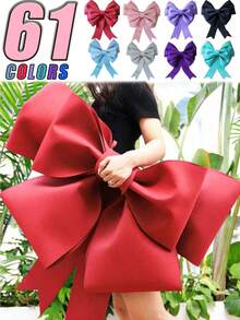 2/1 大型粉色蝴蝶结装饰;大型蝴蝶结装饰;圣诞礼物,粉色汽车蝴蝶结;粉色蝴蝶结派对;巨型粉色汽车蝴蝶结;大型蝴蝶结装饰;蝴蝶结墙饰,大型蝴蝶结生日墙饰,墙面展示,巨型DIY墙饰,含材料包 - 彩色 - 查看 3