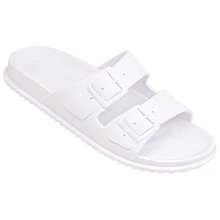 Micro Two-Tie Slide Flip Flop With Cloud Buckle - White - View 3