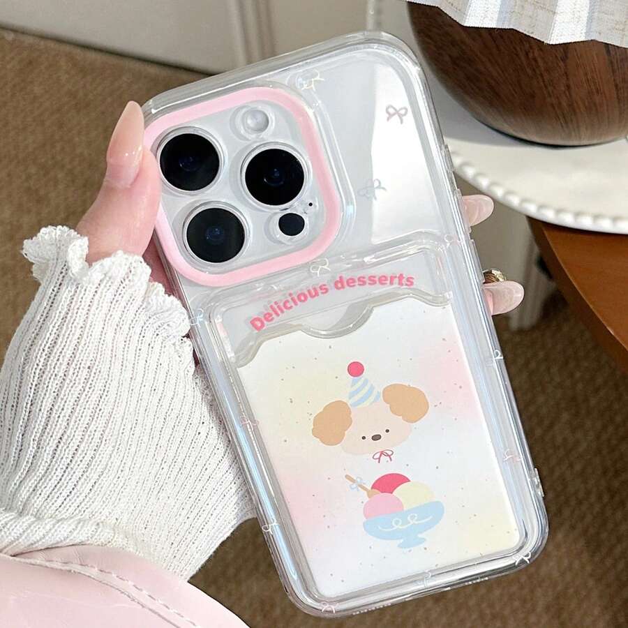 Ốp lưng điện thoại TPU mềm in hình động vật hoạt hình GUCADI 1 chiếc tương thích với iPhone 16/15/14/13/12/11