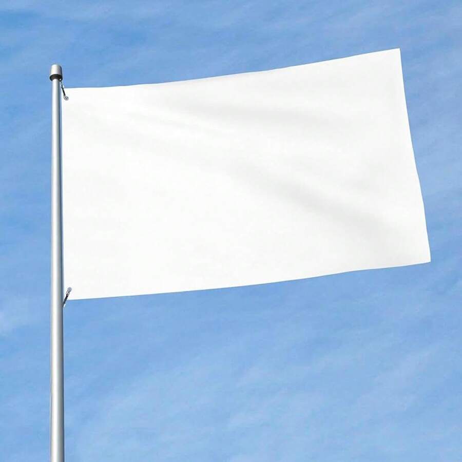 Customize 3x5 Ft Flag Personalize Design Your Own Text/Logo/Picture For Outdoors Indoors Decoration, White 1pcs - White 1pcs - View 1