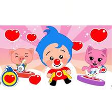 Plim Background Birthday Party Photography Cartoon Photo Background Rainbow Vinyl Desktop Banner Decoration Supplies 003 - Trắng 2 - Xem 5