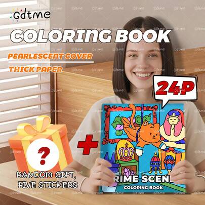 Libro para colorear cómodo y adorable para adultos y adolescentes, con amigos felinos acogedores inspirados en escenas de la serie de TV (Libro para colorear de la película Meow), 24 páginas de ilustraciones originales exquisitas, patrones de paisaje, portada perlada y páginas interiores gruesas, regalo de Navidad, Halloween, cumpleaños, vuelta al cole, 7.9*7.9in, incluye 5 pegatinas aleatorias