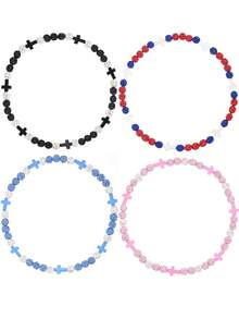 1條棒球珠項鍊，男孩波莉亞娜鑽石項鍊，棒球水滴配件，酒紅色灰白色