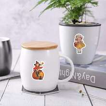 50 Peças Adesivos Retrô de Halloween, Adesivos Impermeáveis de Vinil para Scrapbooks, Diários, Laptops, Para-choques, Skates, Garrafas de Água, Computadores, Celulares, Suprimentos para Festa de Halloween