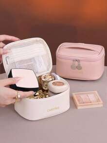 Fashion Women's Multifunctional Cosmetic Bag, Large Capacity Travel Toiletry Bag, Portable Reinforced Handle, Premium Zippered Makeup Organizer Bag, Room Decor, Bags, Makeup Bag, Travel, Make Up Bag, Travel Essentials, Organizer, Storage, Travel Essential, Makeup Organizer, Makeup Bag, Toiletry Bag, Desk Organiser, Cosmetic Bag, Makeup Bag Make Up Pouch, Make Up Bags, Makeup Bag, Travel, Makeup Pouch, Bag, Make Up Pouch, Travel Essentials, Makeup Bags, Travel Essential, Small Makeup Bag,Makeup Pouch,Cosmetic Bag,Travel Essential,Large Capacity,Large Makeup Bag