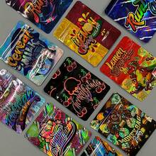 100 Reusable PET Mylar Bags - Durable Stain-Resistant Zipper Storage With Vivid Multi-Color Designs |     Easy To Clean, Perfect For Party Gifts, Birthday Presents, Jewelry Storage & DIY Projects - 100 stycken - Visa 1