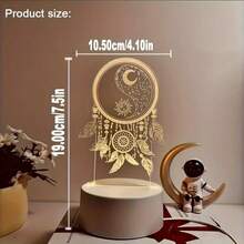 3D Atmosphere Night Light, Plug-In Soft Glow Sleep Lamp, Decorative USB Dreamlike Desk Lamp - View 6