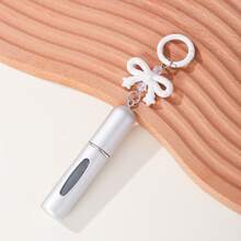 5毫升少女香水喷雾器 – 可重复填充旅行喷雾，带蝴蝶结钥匙扣