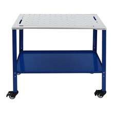 Modern 36''*18'' Rectangular Steel Blue Portable Welding Table With Holes On Top - Default - View 6