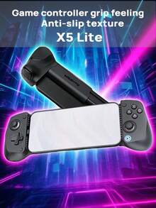 GAMESIR 遊戲手把X5 Lite 主機手把握感 舒適握持 精確操控 防滑紋理穩固防滑 霍爾搖桿 Type-C活動介面 彈性矽膠ABXY鍵 黑色 - 黑色 - 查看 7