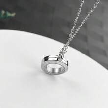 Stainless Steel Memory Locket Charm Flat Round DIY Necklace Making Kit Chain Necklace With Crystal Double Sided Frame Glass Container Floating Charms For Lockets - Round - View 6
