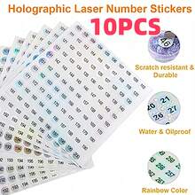 1-200 Etichette adesive numeriche per smalto per unghie, gel colorato, vernice, strumento per manicure, classificazione per ufficio