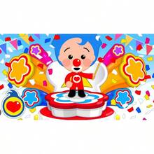 Plim Background Birthday Party Photography Cartoon Photo Background Rainbow Vinyl Desktop Banner Decoration Supplies 003 - Trắng 2 - Xem 3