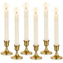 2/4/6/12/30pcs Cone Shaped Candle Holders, Gold/Black Candle Stands For Tabletop Center, Wedding Reception, Holiday Christmas Fireplace Or Home Decor