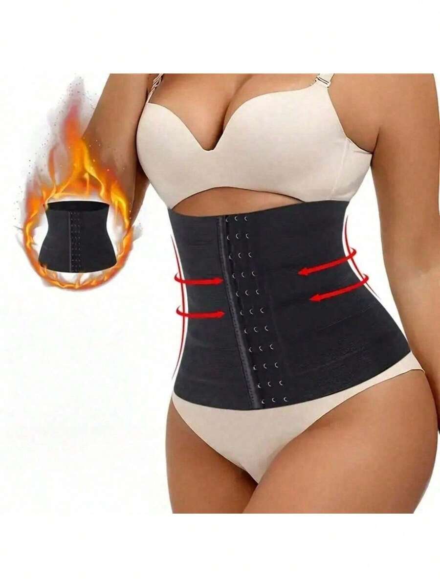 1pc Waist Trainer Tummy Wrap, Front Buckle Tummy Control Slim GirdleBelt Cincher, Women's Underwear & Shapewear